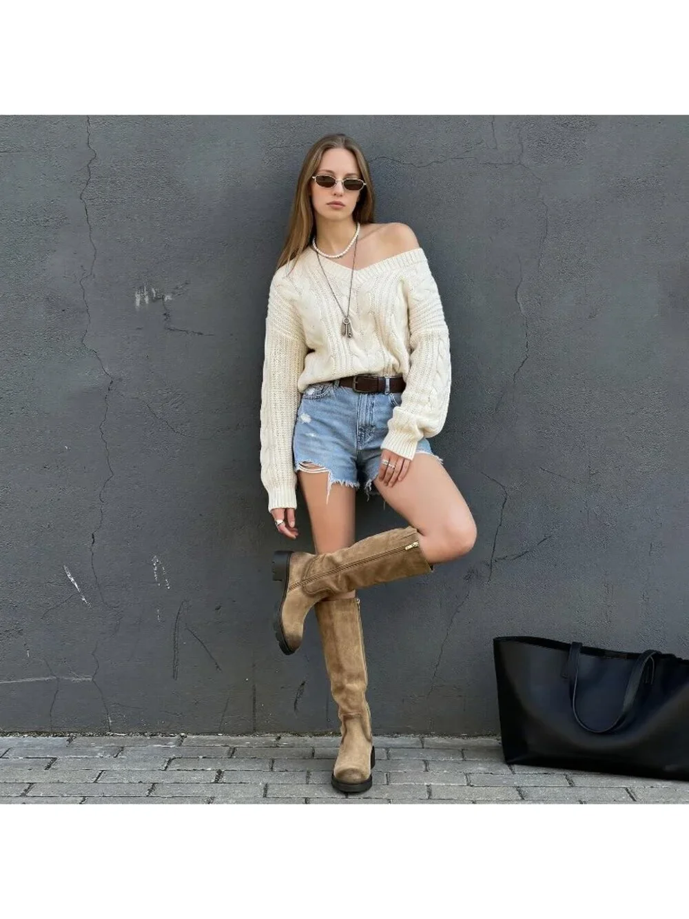 Women's Tan Faux Suede Wide Calf Round Toe Low Heel with Side Zipper Boots